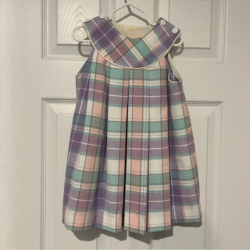 Vintage Marks & Spencer Plaid Toddler Dress